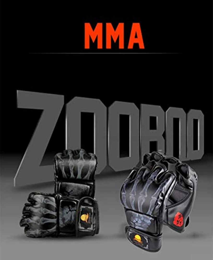 ZooBoo MMA Gloves, Half-Finger Boxing Fight Gloves Adjustable Wrist Band 13 ZooBoo MMA Gloves, Half-Finger Boxing Fight Gloves Adjustable Wrist Band