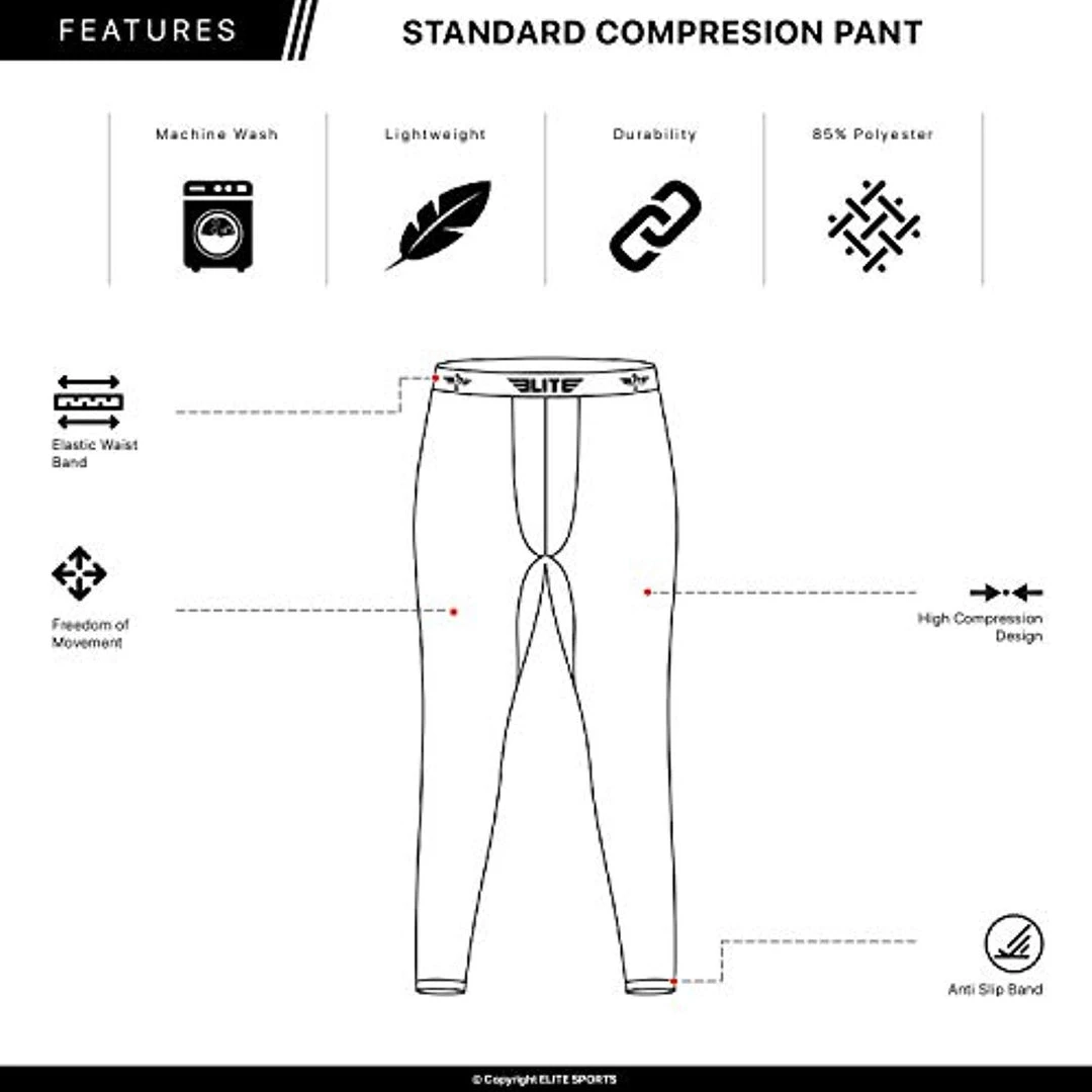 MMA Elite Sports Workout Base Layer Compression Pants Tights 10 MMA Elite Sports Workout Base Layer Compression Pants Tights