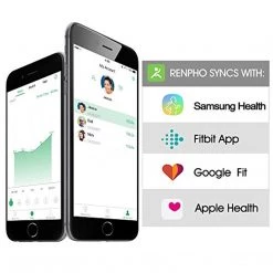 Accessories RENPHO Bluetooth Body Fat Scale With Smartphone App Digital Weight Scale