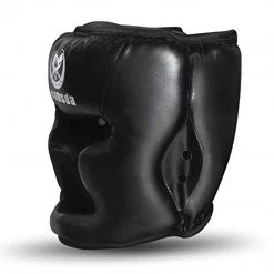 SANJOIN Boxing MMA Headgear, Synthetic Leather Sparring Helmet