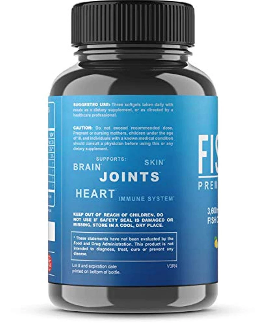 Supplements MAV Nutrition Omega 3 Fish Oil Triple Strength, 3,600mg, Burpless, Non-GMO, NSF-Certified, 120 Count 5 Supplements MAV Nutrition Omega 3 Fish Oil Triple Strength, 3,600mg, Burpless, Non-GMO, NSF-Certified, 120 Count