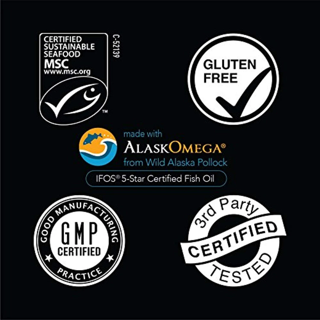Sports Research Supplements Omega-3 Wild Alaskan Fish Oil (1250mg Per Capsule) Non-GMO & Gluten Free 4 Sports Research Supplements Omega-3 Wild Alaskan Fish Oil (1250mg Per Capsule) Non-GMO & Gluten Free