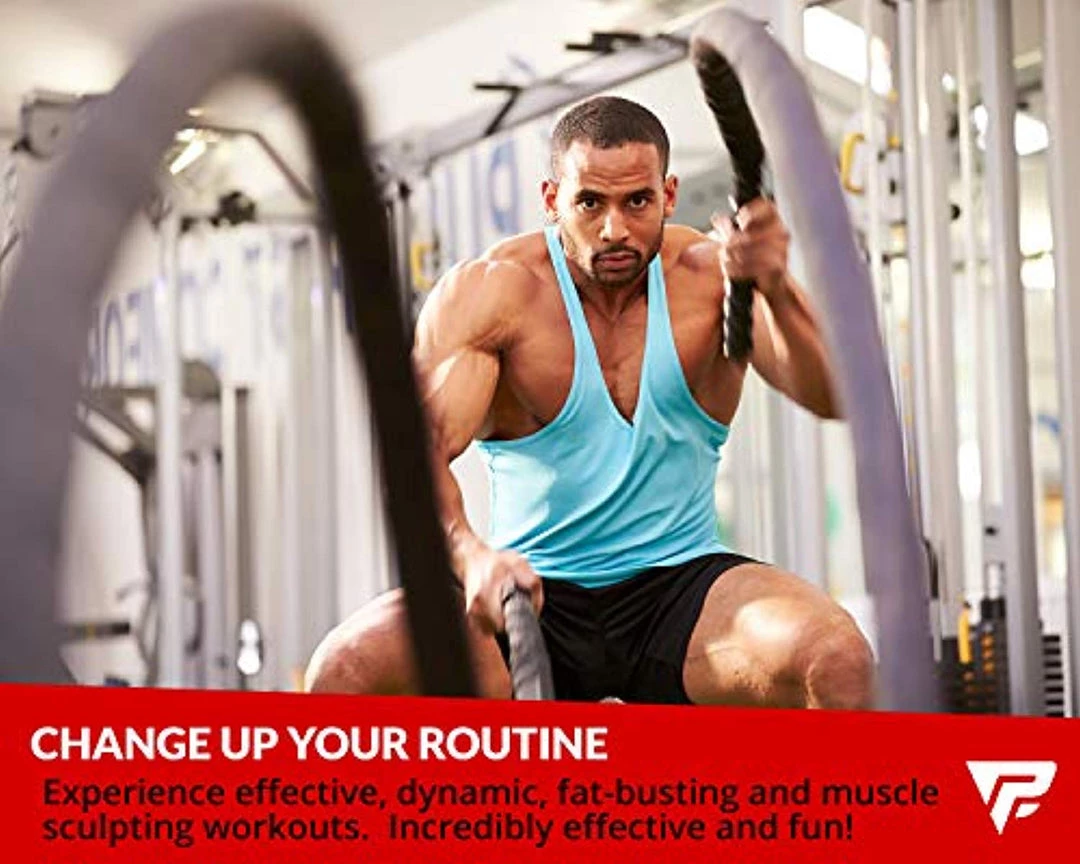 Profect Sports Pro Battle Ropes With Anchor Strap Kit - Upgraded Durable Protective Sleeve 5 Profect Sports Pro Battle Ropes With Anchor Strap Kit - Upgraded Durable Protective Sleeve