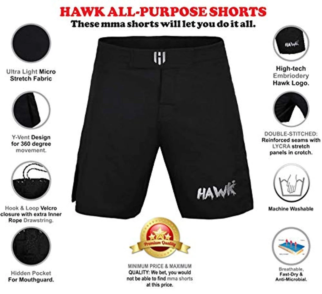 Hawk Sports MMA BJJ Unisex Boxing Grappling Kickboxing Muay Thai Wrestling 3 Hawk Sports MMA BJJ Unisex Boxing Grappling Kickboxing Muay Thai Wrestling