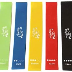 Fit Simplify Conditioning Resistance Loop Exercise Bands With Instruction Guide And Online Workout Videos, Set Of 5 9 Fit Simplify Conditioning Resistance Loop Exercise Bands With Instruction Guide And Online Workout Videos, Set Of 5
