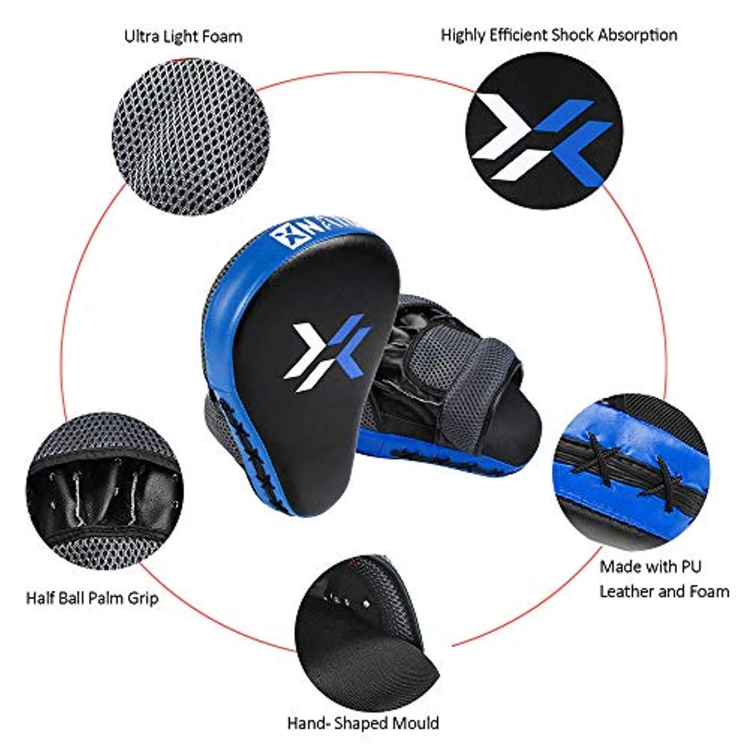 Xnature Essential Curved Boxing MMA Punching Mitts 6 Xnature Essential Curved Boxing MMA Punching Mitts