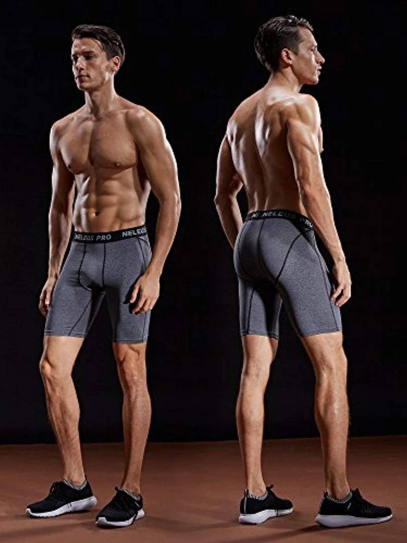 Neleus Men's 3 Pack Compression Short 15 Neleus Men's 3 Pack Compression Short
