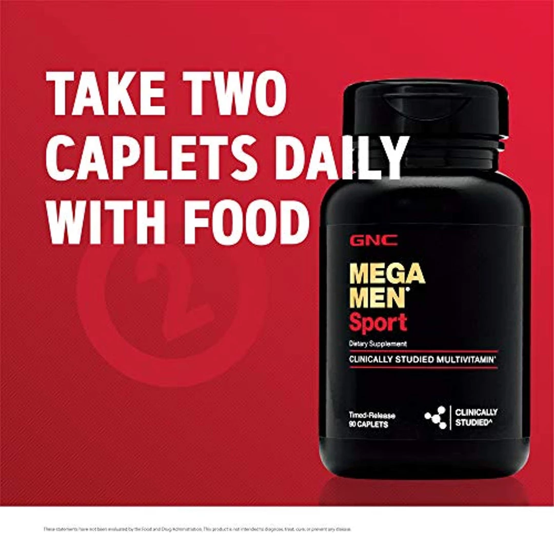GNC Mega Men Sport Multivitamin For Performance & Muscle Function Supplements 8 GNC Mega Men Sport Multivitamin For Performance & Muscle Function Supplements