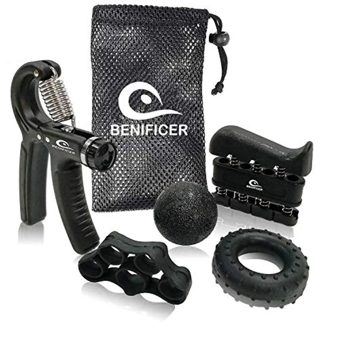 Benificer Conditioning Hand Grip Strengthener 5 Pack Adjustable Grip Exerciser 4 Benificer Conditioning Hand Grip Strengthener 5 Pack Adjustable Grip Exerciser