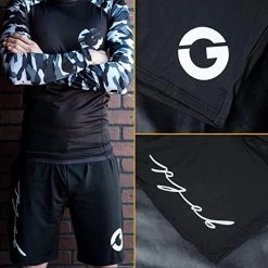 Gold BJJ Jiu Jitsu Shorts - IBJJF Approved - For Grappling, MMA.