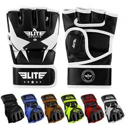 Elite Sports Pro Style MMA Gloves Martial Arts Grappling Sparring Gloves