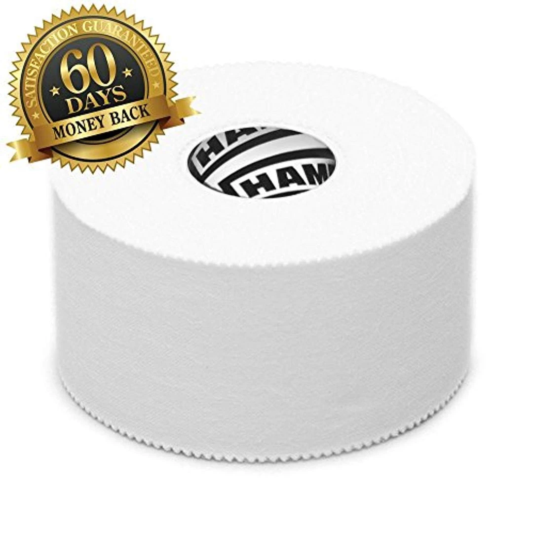 Hampton Adams White Athletic Sports Tape EASY Tear NO Sticky Residue (White, 3-Pack) 2 Hampton Adams White Athletic Sports Tape EASY Tear NO Sticky Residue (White, 3-Pack)