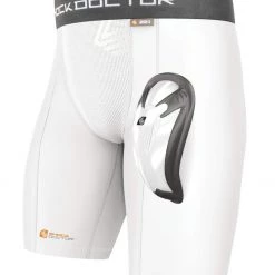 Shock Doctor Compression Shorts W/ Athletic Cup, Youth & Adult MMA