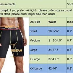 Neleus Men's 3 Pack Compression Short 29 Neleus Men's 3 Pack Compression Short