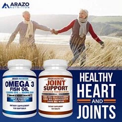 Arazo Nutrition Omega 3 Fish Oil 2250mg - Burpless Capsules (120 Count) 12 Arazo Nutrition Omega 3 Fish Oil 2250mg - Burpless Capsules (120 Count)