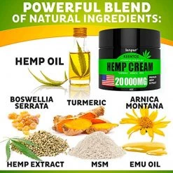Kinpur Hemp Pain Relief Cream - 20 000MG Hemp Oil With MSM 13 Kinpur Hemp Pain Relief Cream - 20 000MG Hemp Oil With MSM