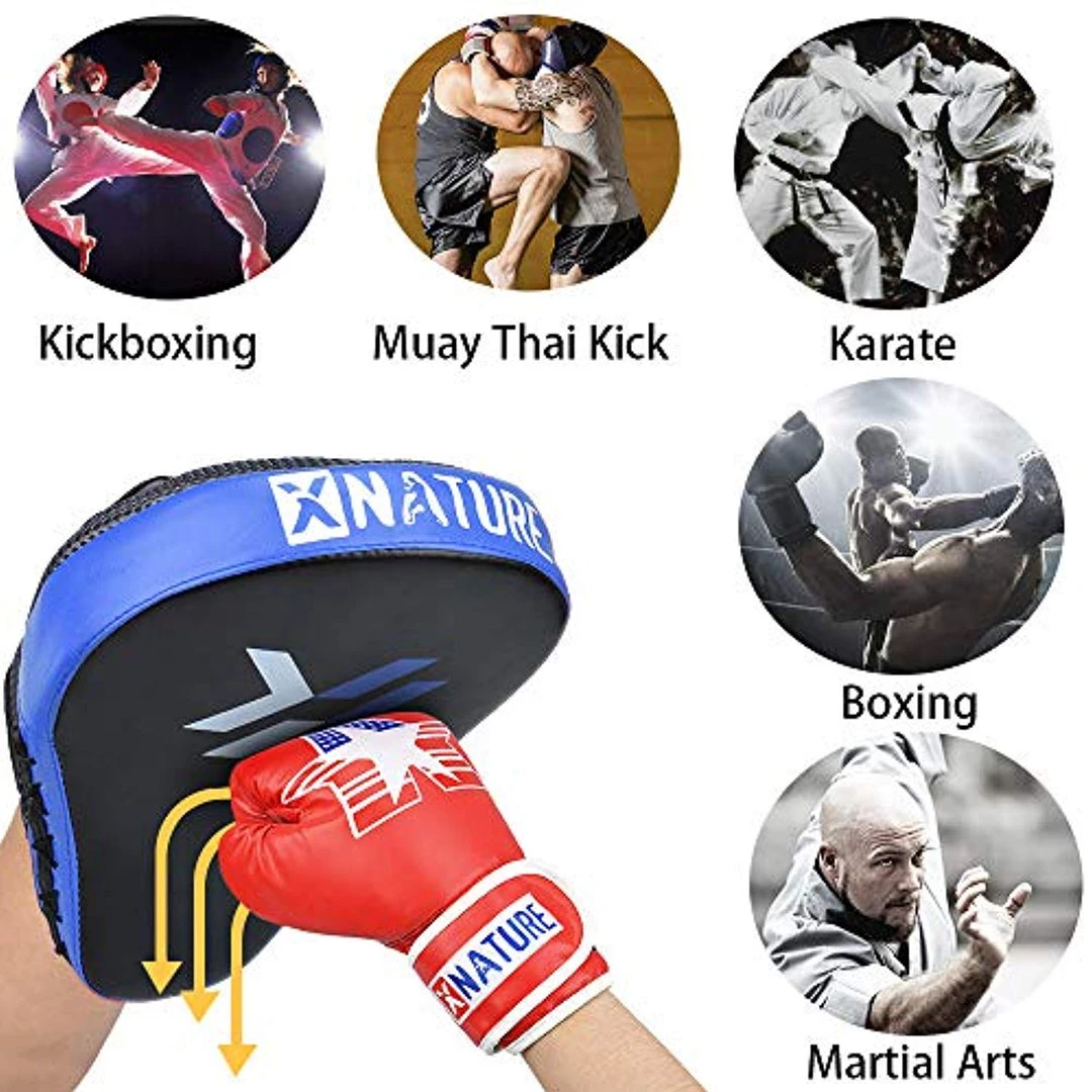 Xnature Essential Curved Boxing MMA Punching Mitts 5 Xnature Essential Curved Boxing MMA Punching Mitts