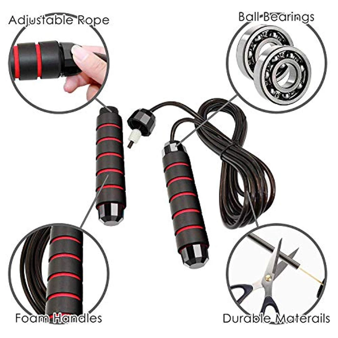 Llife Jump Rope Tangle-Free Ball Bearing Fast Rope Skipping Adjustable Conditioning 2 Llife Jump Rope Tangle-Free Ball Bearing Fast Rope Skipping Adjustable Conditioning