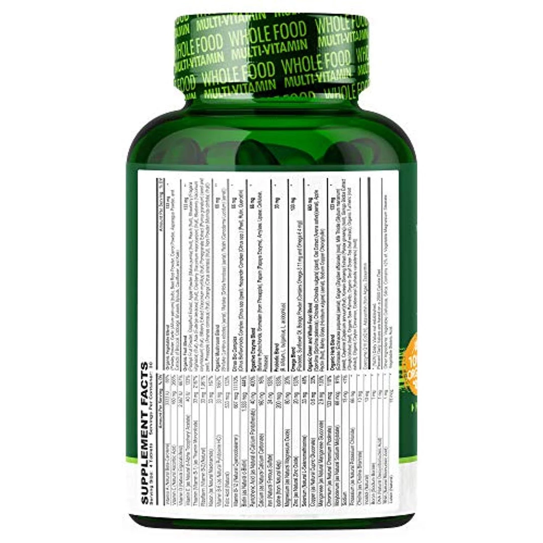 Wholesome Wellness Supplements Whole Food Multivitamin For Men (120 Tablets) Vegan Vegetarian 2 Wholesome Wellness Supplements Whole Food Multivitamin For Men (120 Tablets) Vegan Vegetarian