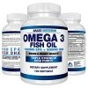 Arazo Nutrition Omega 3 Fish Oil 2250mg - Burpless Capsules (120 Count)