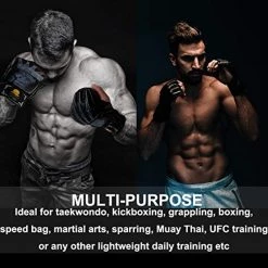 ZooBoo MMA Gloves, Half-Finger Boxing Fight Gloves Adjustable Wrist Band 23 ZooBoo MMA Gloves, Half-Finger Boxing Fight Gloves Adjustable Wrist Band