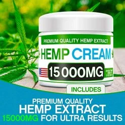 Arvesa Hemp Pain Relief Cream - 15000 MG - Non-GMO