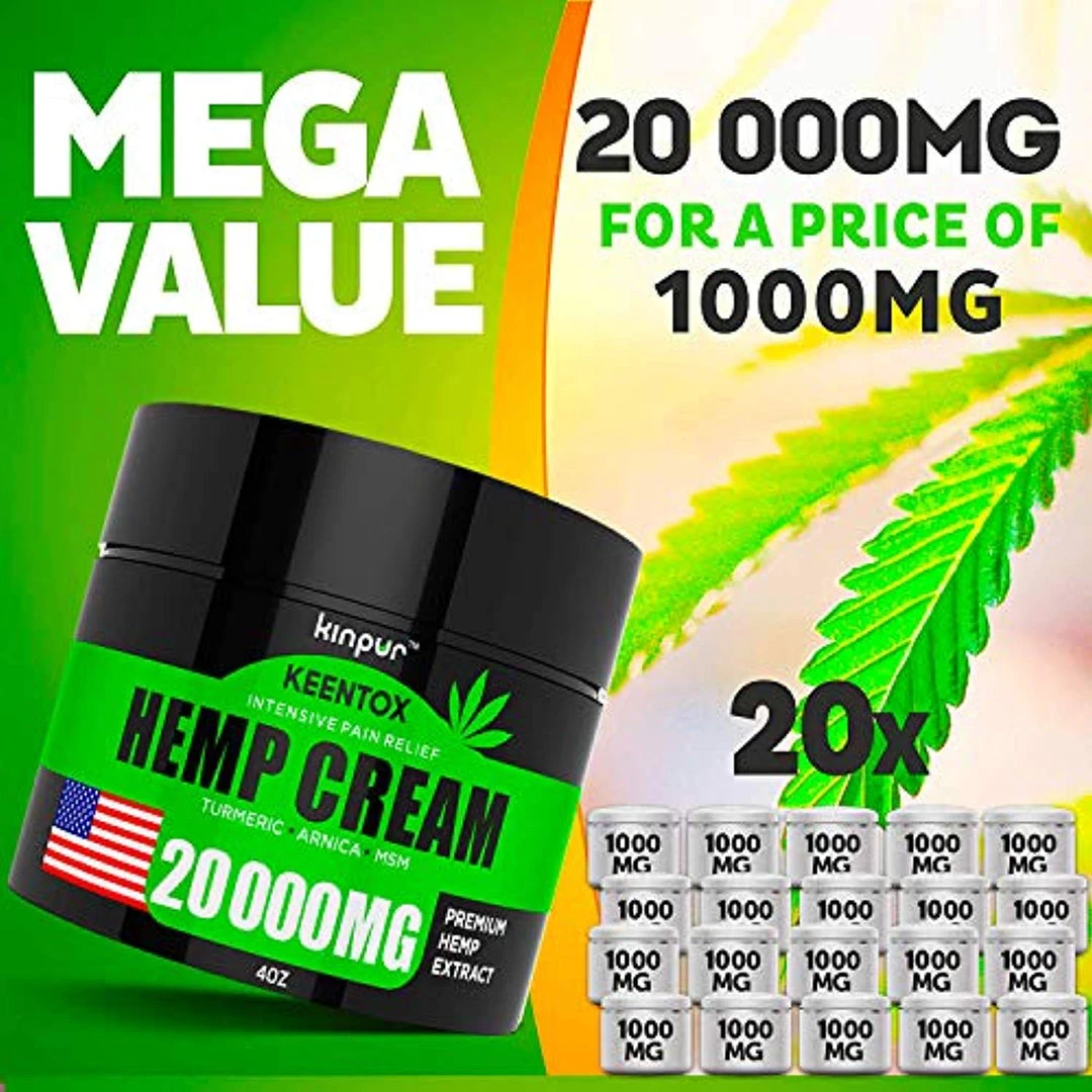 Kinpur Hemp Pain Relief Cream - 20 000MG Hemp Oil With MSM 8 Kinpur Hemp Pain Relief Cream - 20 000MG Hemp Oil With MSM