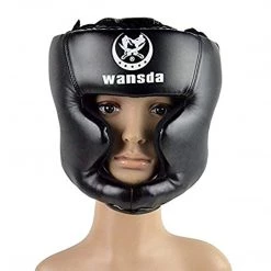 SANJOIN Boxing MMA Headgear, Synthetic Leather Sparring Helmet