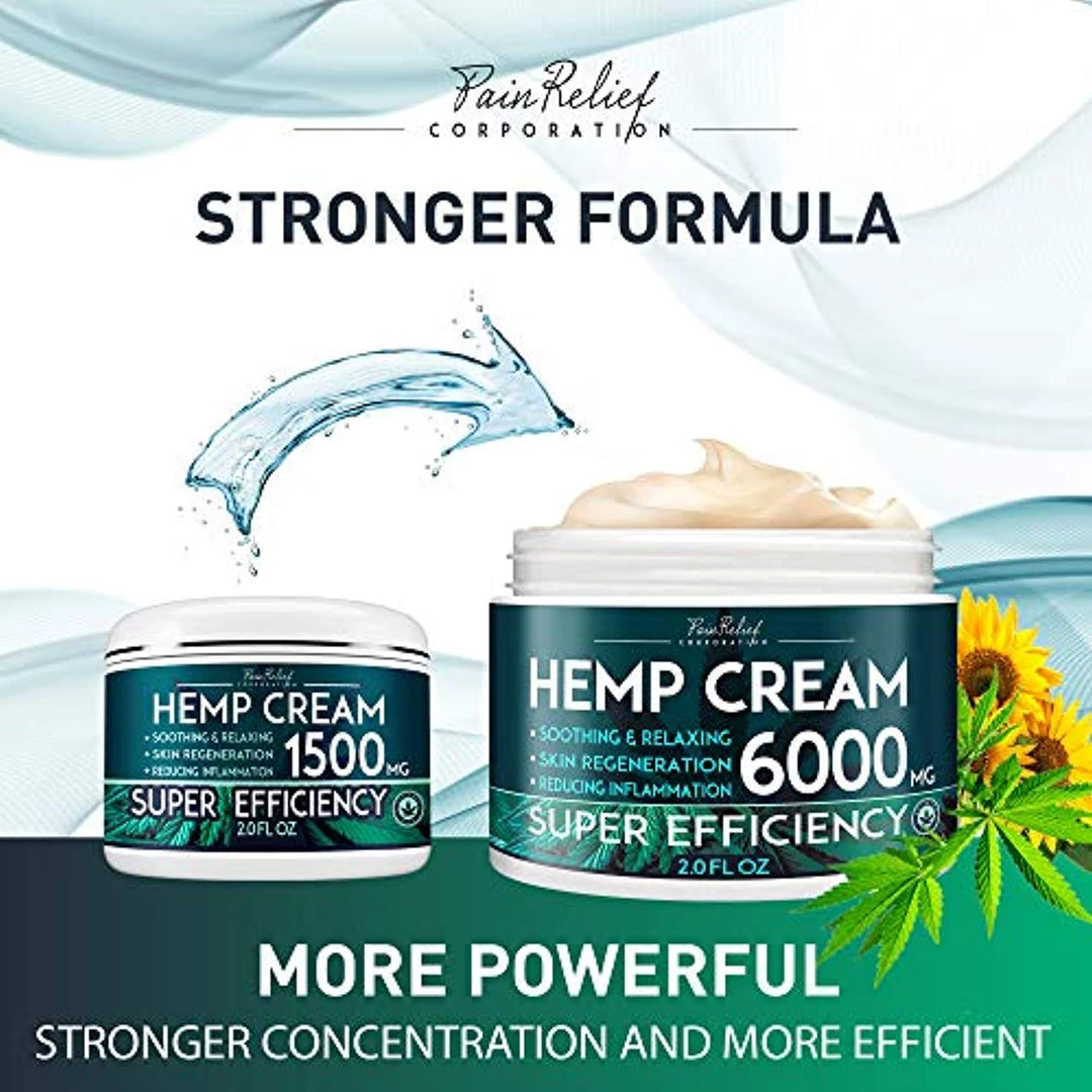 Pain Relief Inc. Hemp Pain Relief Cream (6000 Mg)- Efficient- Natural CBD & Hemp 2 Pain Relief Inc. Hemp Pain Relief Cream (6000 Mg)- Efficient- Natural CBD & Hemp