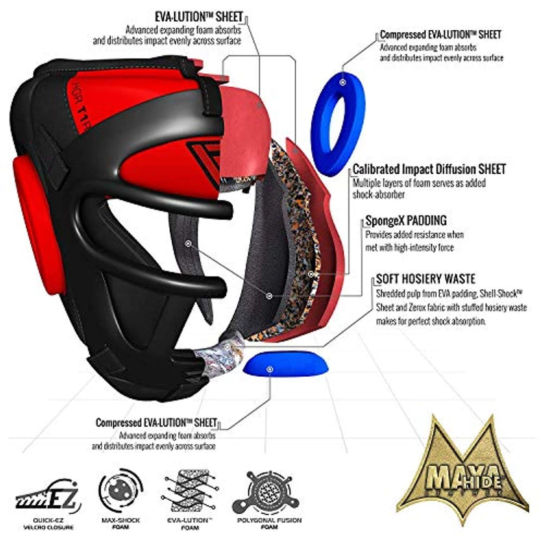 RDX Headguard With Removable Face Grill For Boxing, MMA Training 7 RDX Headguard With Removable Face Grill For Boxing, MMA Training