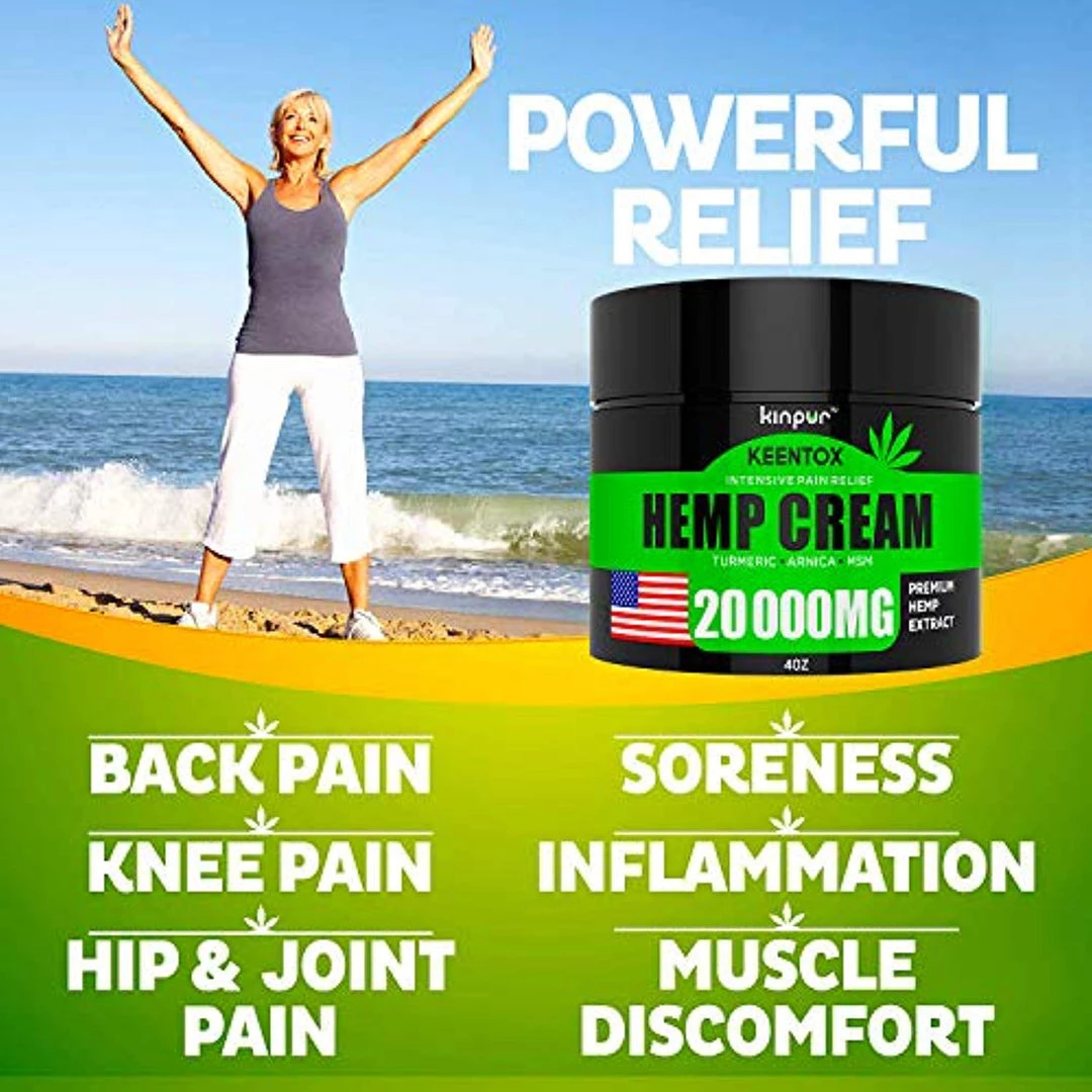 Kinpur Hemp Pain Relief Cream - 20 000MG Hemp Oil With MSM 4 Kinpur Hemp Pain Relief Cream - 20 000MG Hemp Oil With MSM