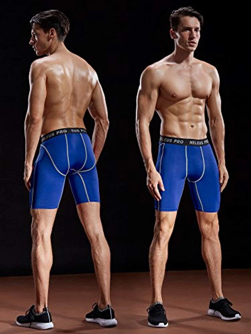 Neleus Men's 3 Pack Compression Short 14 Neleus Men's 3 Pack Compression Short