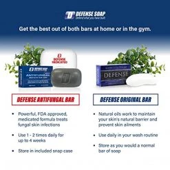 Defense Soap Higene & Essentials Defense Antifungal Medicated Bar Soap | FDA Approved + Snap-Tight Case 13 Defense Soap Higene & Essentials Defense Antifungal Medicated Bar Soap | FDA Approved + Snap-Tight Case