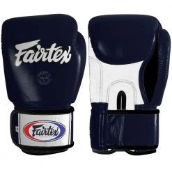 Fairtex Muay Thai Style Gloves Blue/White/Black