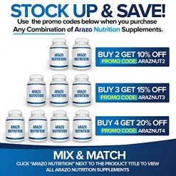 Arazo Nutrition Omega 3 Fish Oil 2250mg - Burpless Capsules (120 Count) 13 Arazo Nutrition Omega 3 Fish Oil 2250mg - Burpless Capsules (120 Count)