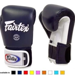 Kickboxing & Mauy Thai Fairtex Muay Thai Style Gloves Navy Blue/white/black