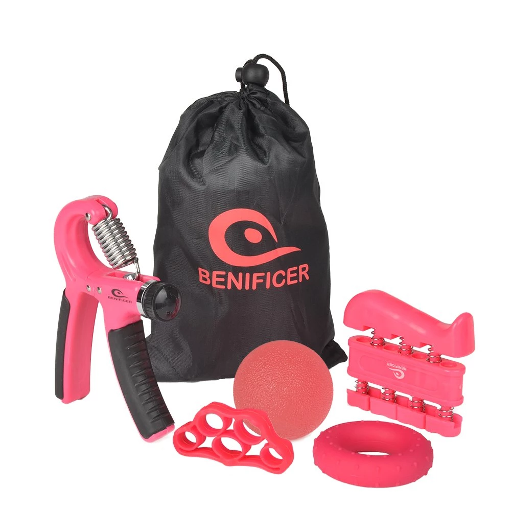 Benificer Conditioning Hand Grip Strengthener 5 Pack Adjustable Grip Exerciser 2 Benificer Conditioning Hand Grip Strengthener 5 Pack Adjustable Grip Exerciser