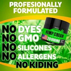 Kinpur Hemp Pain Relief Cream - 20 000MG Hemp Oil With MSM 15 Kinpur Hemp Pain Relief Cream - 20 000MG Hemp Oil With MSM