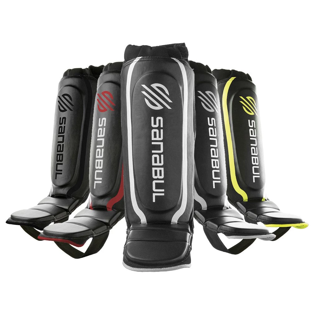 Sanabul Essential Hybrid Kickboxing MMA Shin Guards 2 Sanabul Essential Hybrid Kickboxing MMA Shin Guards