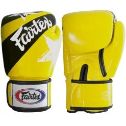 Kickboxing & Mauy Thai Fairtex Muay Thai Style Star Gloves Yellow/Black