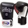Fairtex Muay Thai Style Gloves Black/white/pink