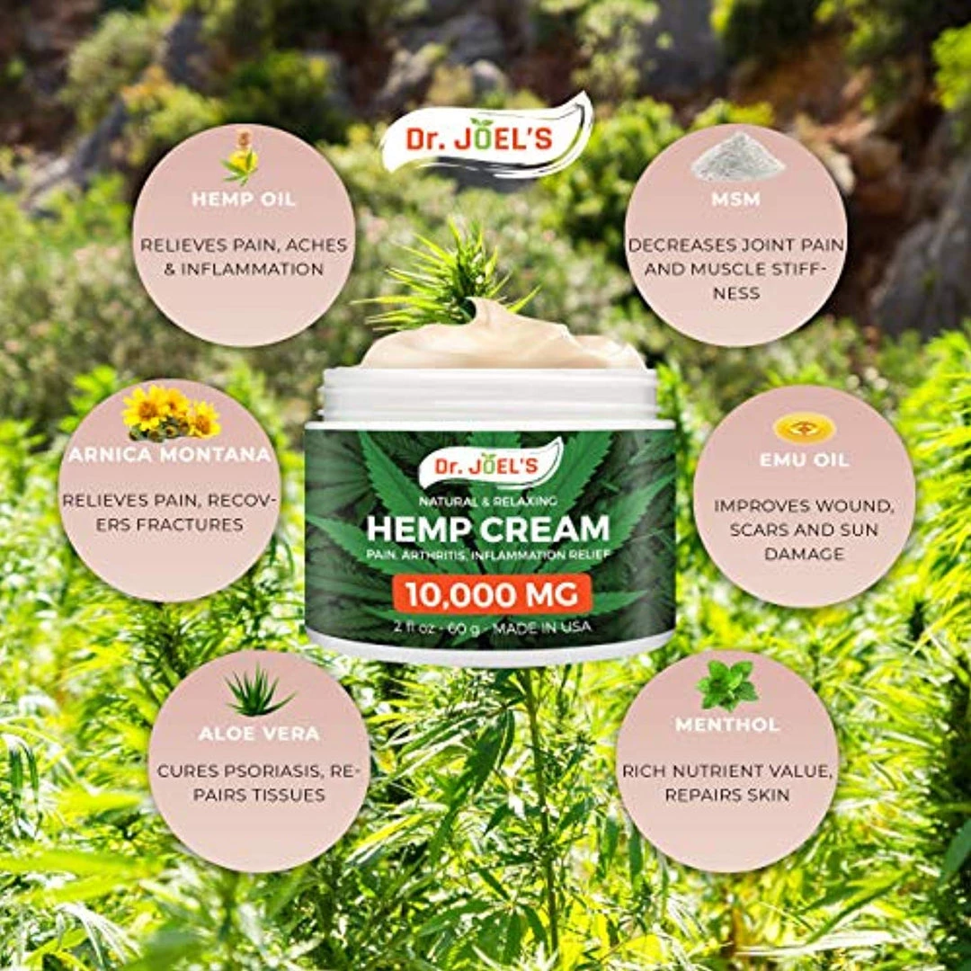 Dr. JOEL'S CBD & Hemp Dr JOELS Premium Hemp Cream For Pain Relief 3 Dr. JOEL'S CBD & Hemp Dr JOELS Premium Hemp Cream For Pain Relief