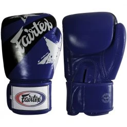 Fairtex Muay Thai Style Star Gloves Blue/Black
