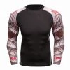 EL FIGHT Rash Guard Men's Soft Slim Long Sleeve Dry-Fit Compression Shirt Desert Dust