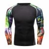 EL FIGHT Men's Soft Slim Long Sleeve Dry-Fit Compression Shirt Black 04