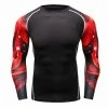 EL FIGHT Men's Soft Slim Long Sleeve Dry-Fit Compression Shirt Black 03