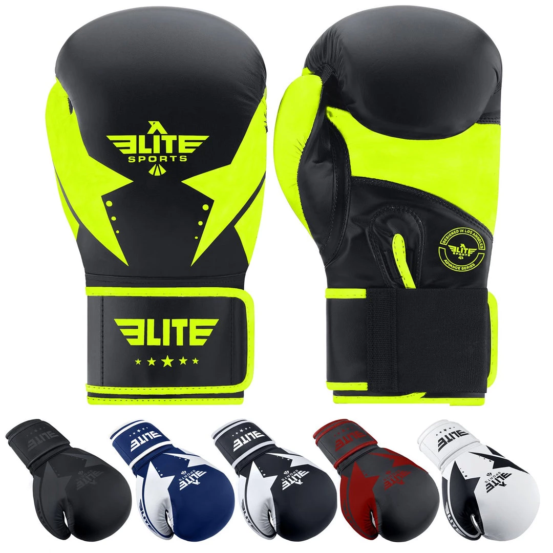 Elite Sports Star Boxing, Kickboxing, Muay Thai Gel Sparring Training Gloves 6 Elite Sports Star Boxing, Kickboxing, Muay Thai Gel Sparring Training Gloves