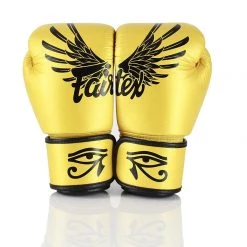 Fairtex Muay Thai Style Gloves Falcon Gold