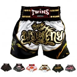 EL FIGHT Twins Special Muay Thai Boxing Shorts Dragon-3