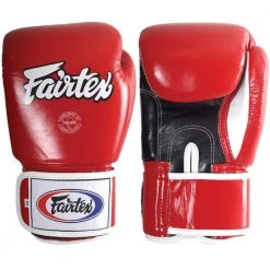Fairtex Muay Thai Style Gloves Red/Black/White